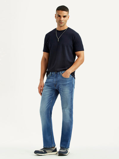 levi's Men's 527 Light Blue Slim Bootcut Fit Mid Rise Jeans-picture-11