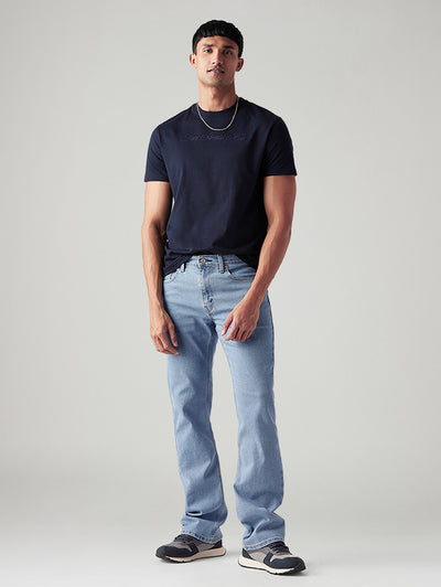 Men's 527 Light Blue Bootcut Fit Mid Rise Jeans