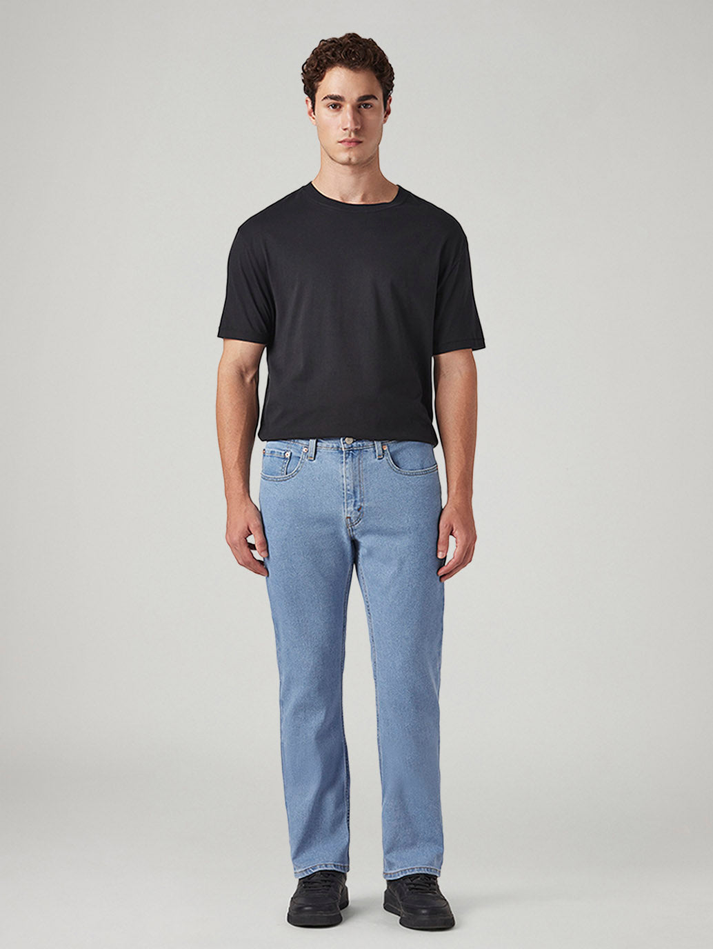 Mens 527 Mid Rise Bootcut Fit Cotton Stretch Blend Jeans