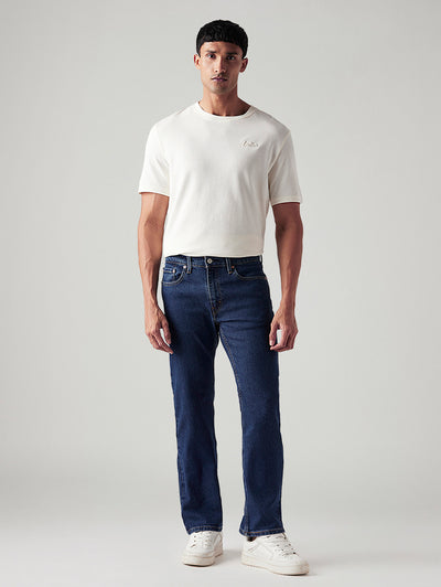 Men's 527 Dark Blue Bootcut Fit Mid Rise Jeans