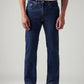 Men's 527 Dark Blue Bootcut Fit Mid Rise Jeans - Front View