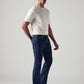 Men's 527 Dark Blue Bootcut Fit Mid Rise Jeans - Side View