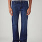 Men's 527 Dark Blue Bootcut Fit Mid Rise Jeans - Front View