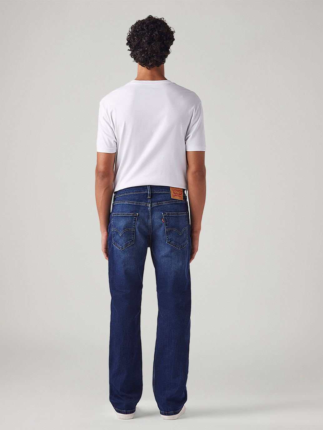Men's 527 Dark Blue Bootcut Fit Mid Rise Jeans - Back View