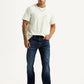 Men's 527 Dark Blue Bootcut Mid Rise Jeans - Styleshot View