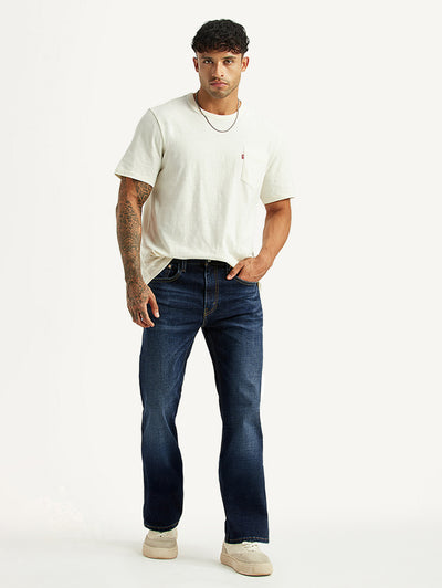 levi's Men's 527 Dark Blue Bootcut Mid Rise Jeans-picture-37