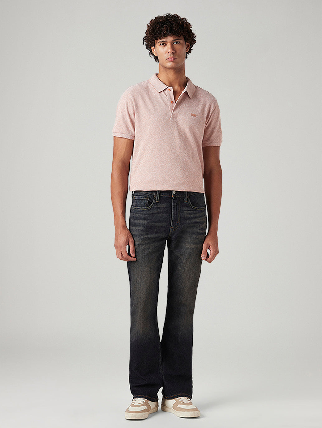 Men's 527 Dark Indigo Bootcut Fit Mid Rise Tinted Jeans - Front View
