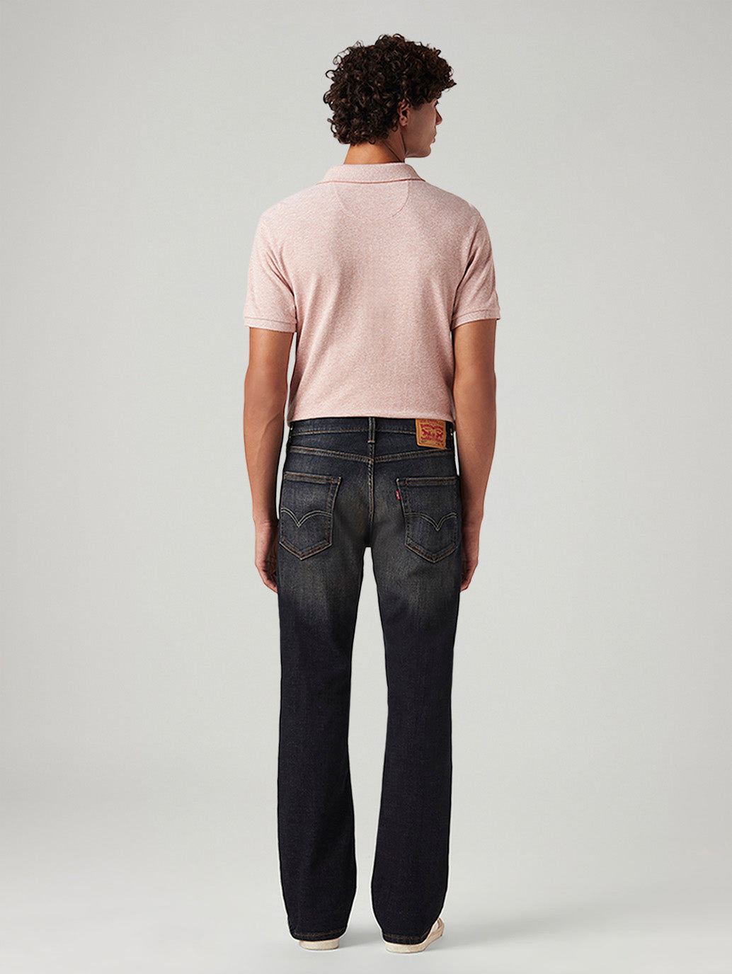 Men's 527 Dark Indigo Bootcut Fit Mid Rise Tinted Jeans - Back View
