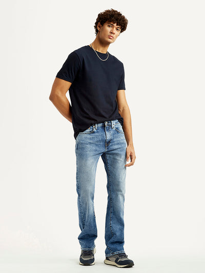 levi's Men's 527 Blue Slim Bootcut Fit Mid Rise Jeans-picture-40