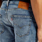 Men's 527 Blue Slim Bootcut Fit Mid Rise Jeans - Detail View