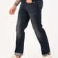 Men's 527 Dark Blue Bootcut Fit Mid Rise Jeans - jpg View