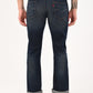 Men's 527 Dark Blue Bootcut Fit Mid Rise Jeans - bac View