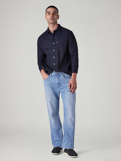 Men's 527 Light Blue Bootcut Fit Mid Rise Jeans-image-25