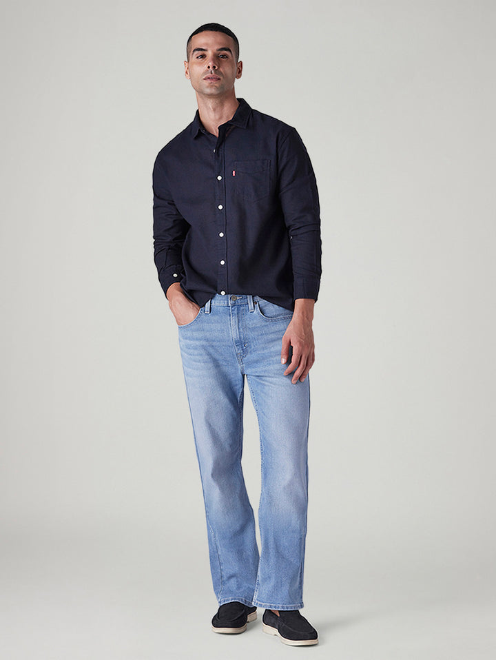 Men's 527 Light Blue Bootcut Fit Mid Rise Jeans