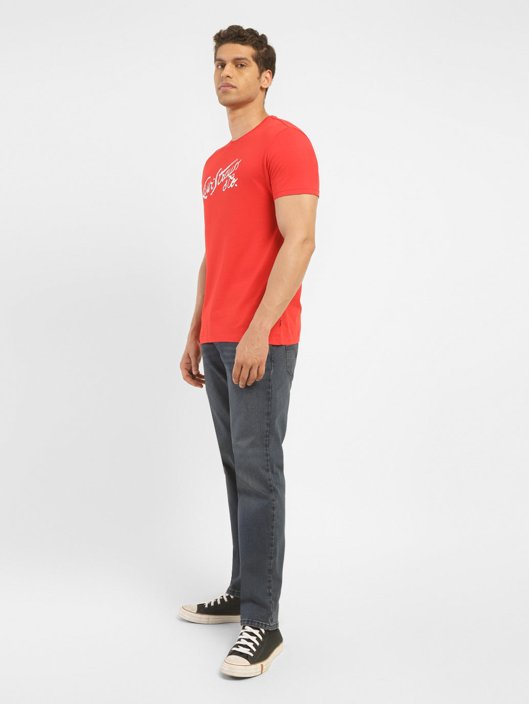 Men's 541 Blue Athletic Tapered Fit Mid Rise Jeans
