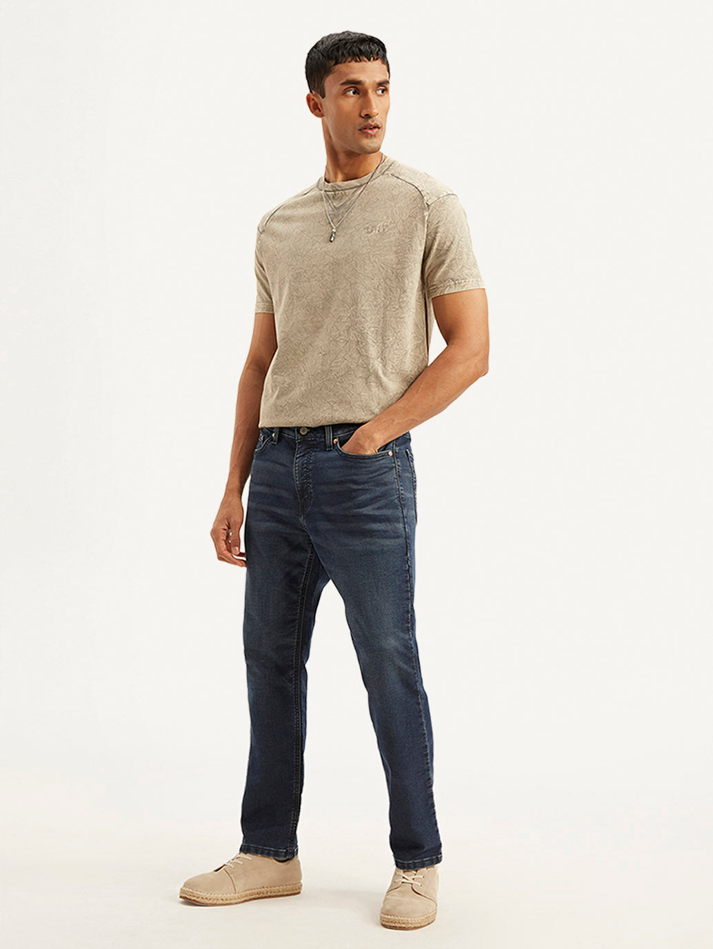 Men's 541 Blue Athletic Tapered Fit Mid Rise Jeans