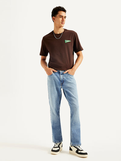 Men's 541 Blue Athletic Tapered Fit Mid Rise Jeans