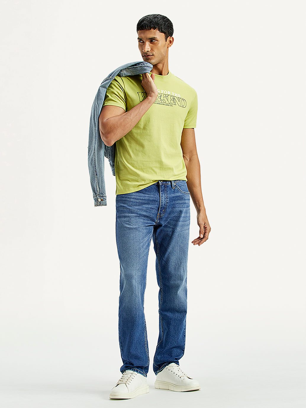 Men's 541 Indigo Athletic Tapered Fit Mid Rise Jeans