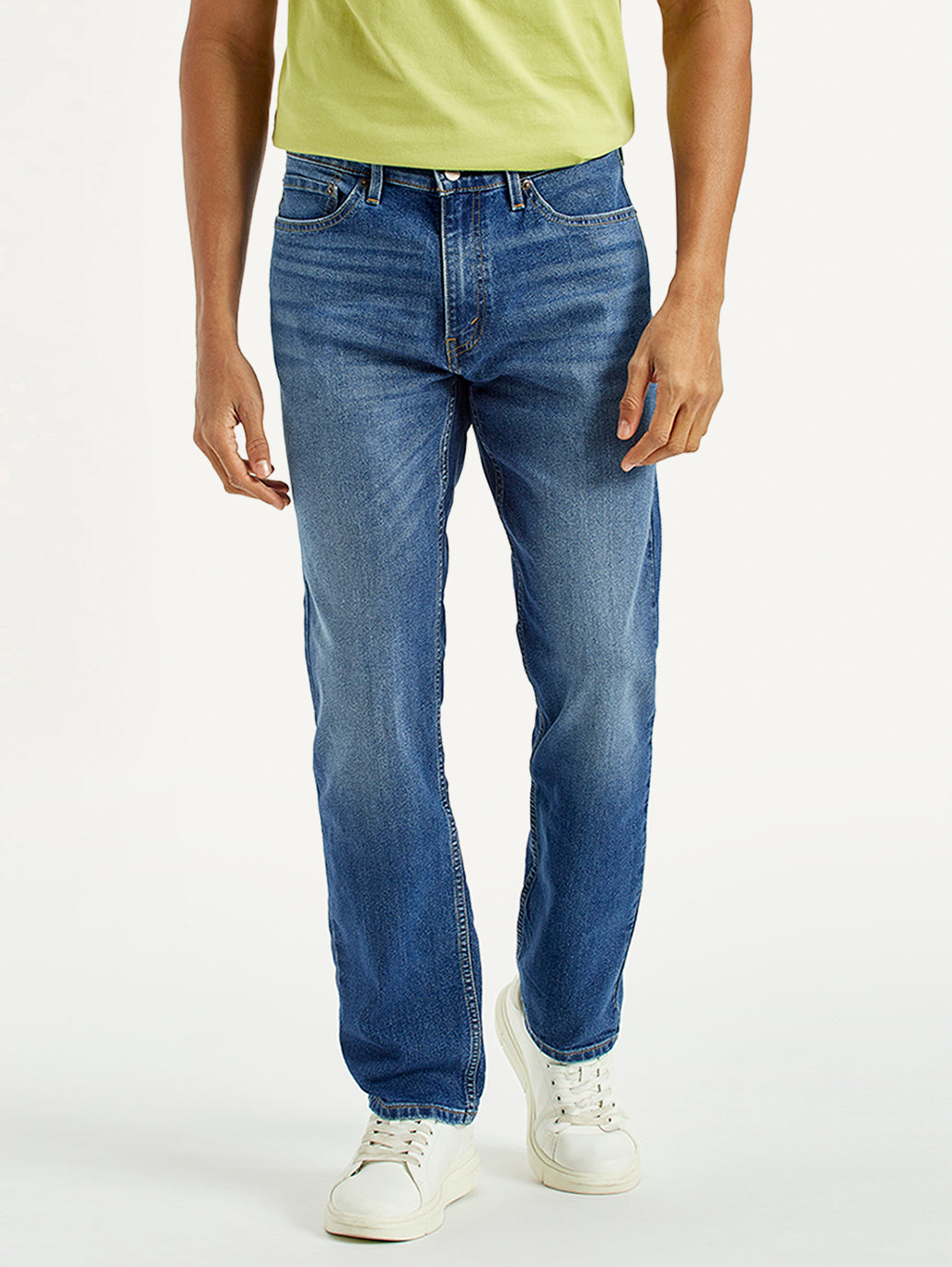 Men's 541 Indigo Athletic Tapered Fit Mid Rise Jeans - Front View