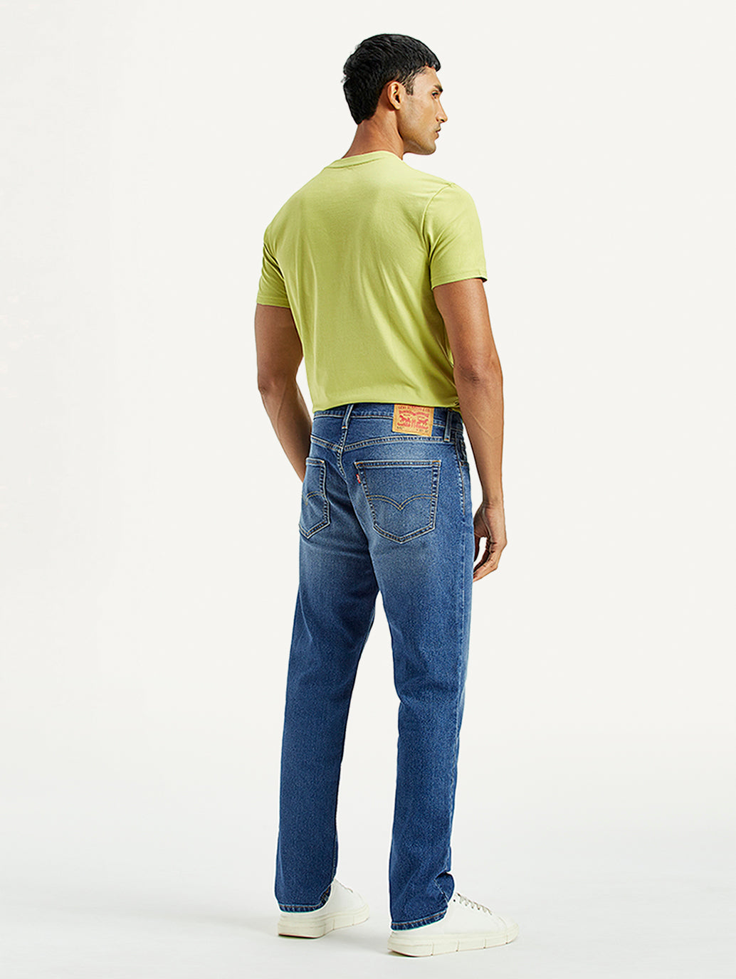 Men's 541 Indigo Athletic Tapered Fit Mid Rise Jeans - Back View
