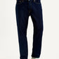 Men's 541 Navy Blue Athletic Tapered Fit Mid Rise Jeans - Front View