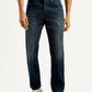 Men's 541 Dark Blue Athletic Tapered Fit Mid Rise Jeans - Front View