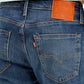 Men's 541 Blue Regular Tapered Fit Mid Rise Jeans - Detail View