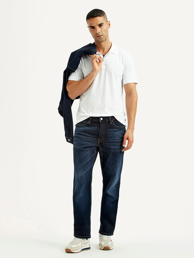 Men's 541 Dark Blue Regular Tapered Fit Mid Rise Jeans-image-47