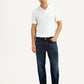 Men's 541 Dark Blue Regular Tapered Fit Mid Rise Jeans - Front View
