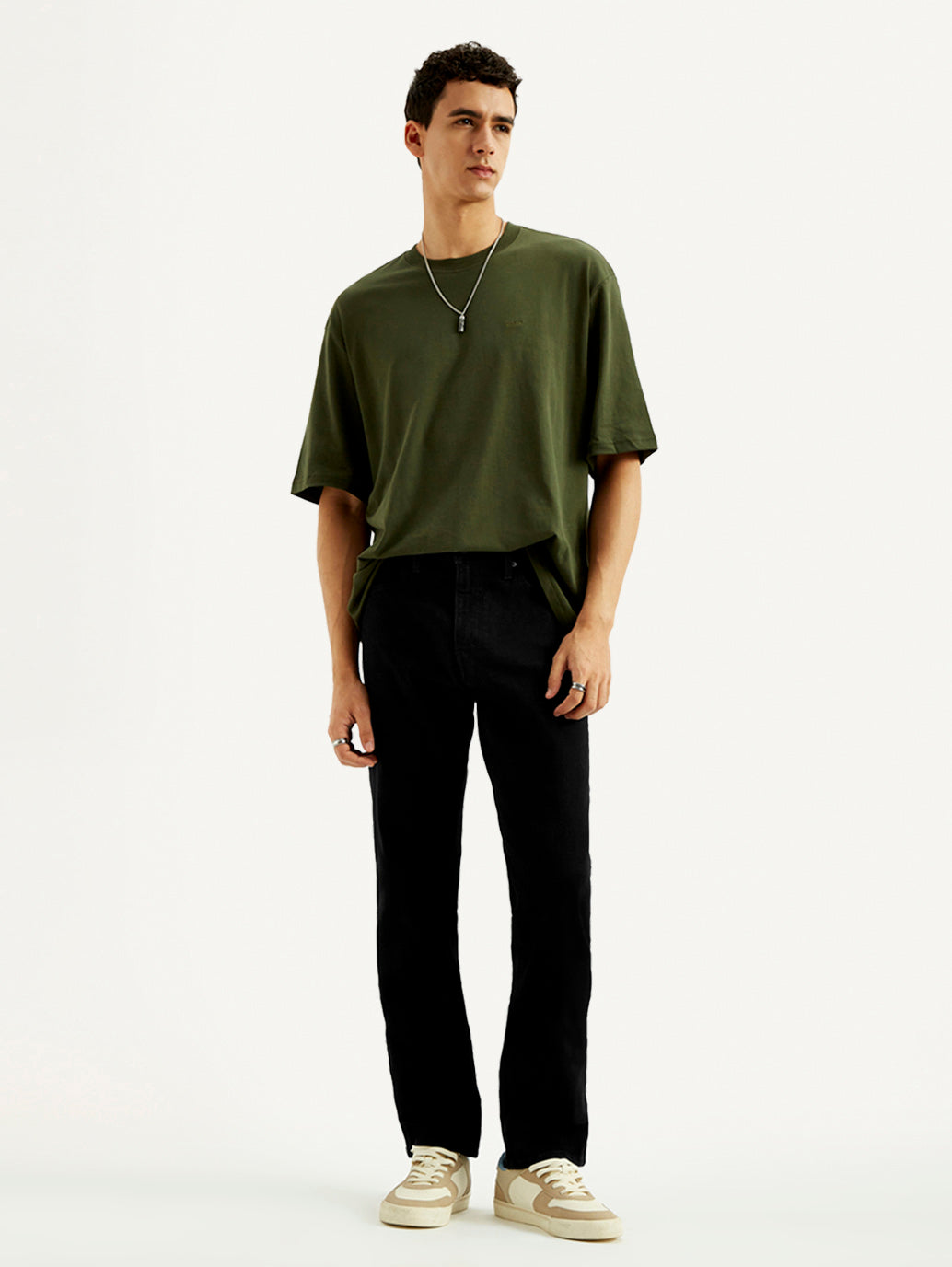 Men's 541 Black Athletic Tapered Fit Mid Rise Jeans