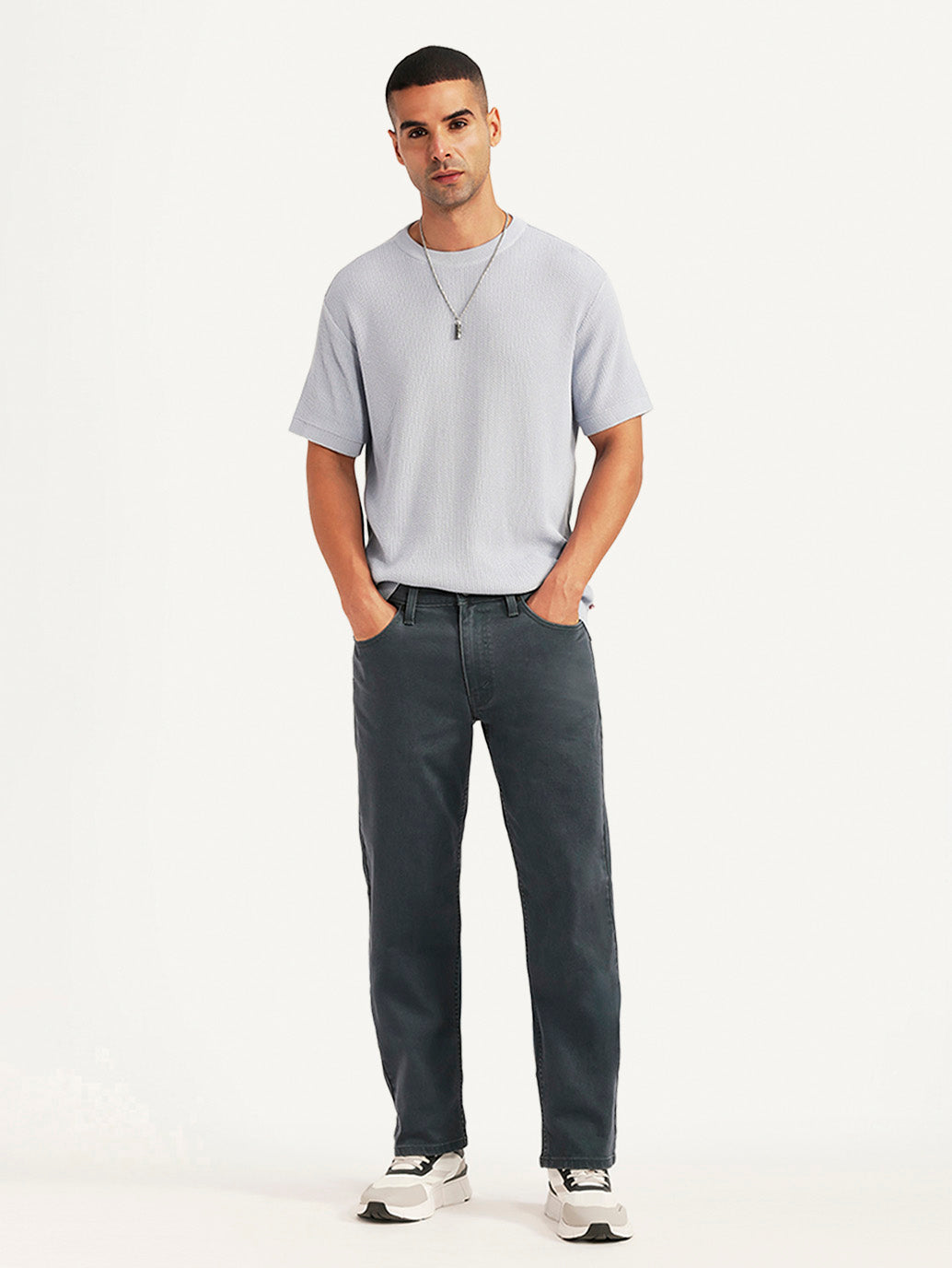 Men's 541 Grey Athletic Tapered Fit Mid Rise Jeans