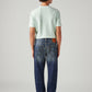 Men's 541 Dark Indigo Athletic Tapered Fit Mid Rise Selvedge Jeans - Back View