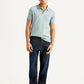 Men's 541 Navy Athletic Tapered Fit Mid Rise Selvedge Jeans - Styleshot View