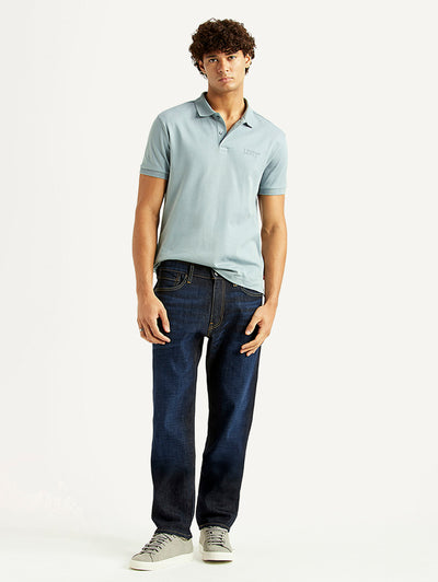 Men's 541 Navy Athletic Tapered Fit Mid Rise Jeans-image-10