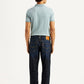 Men's 541 Navy Athletic Tapered Fit Mid Rise Selvedge Jeans - Back View
