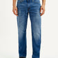 Men's 541 Blue Athletic Tapered Fit Mid Rise Jeans - Front View