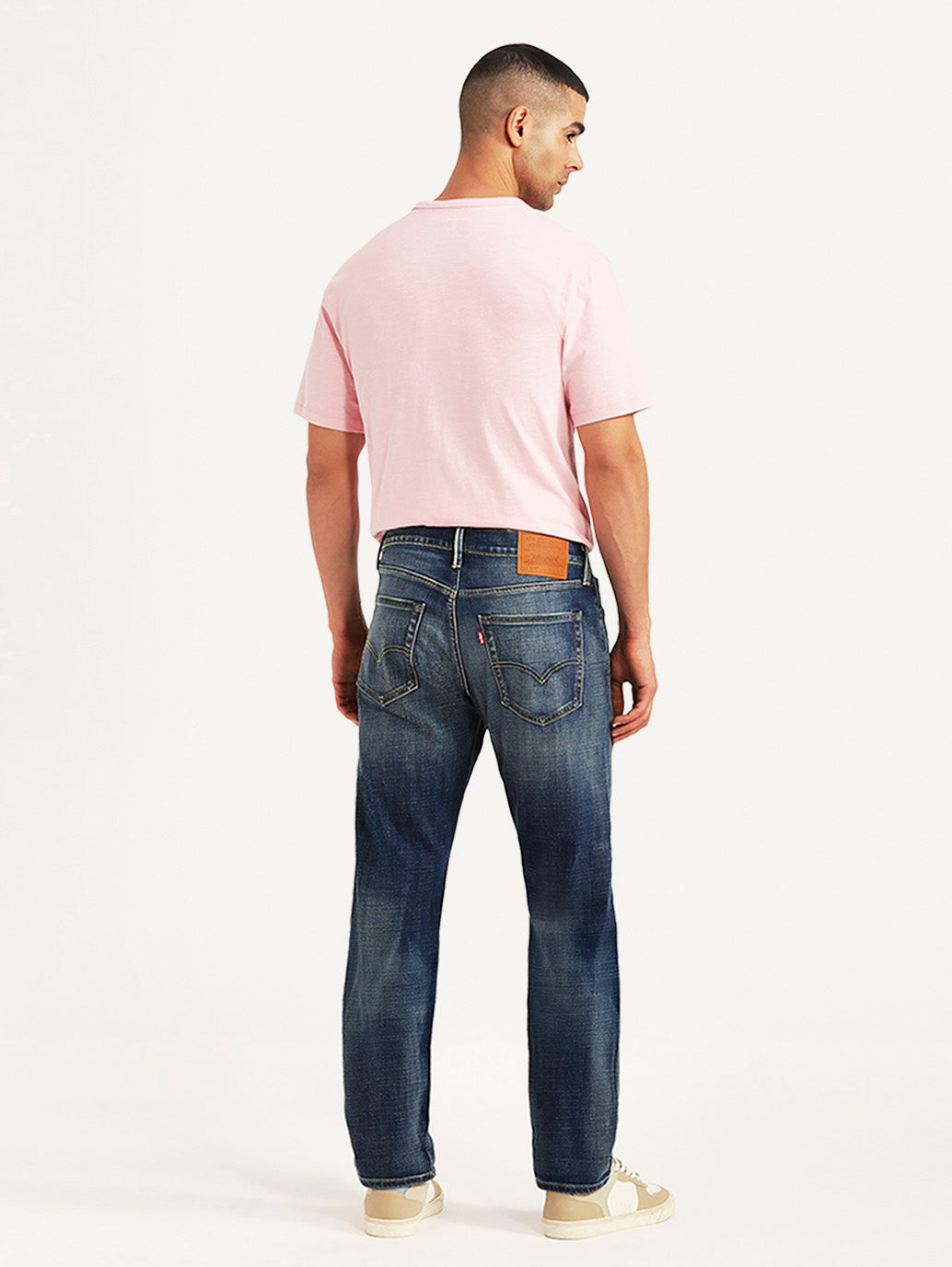 Men's Tinted 541 Navy Athletic Tapered Fit Mid Rise Selvedge Jeans