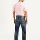 Men's Tinted 541 Navy Athletic Tapered Fit Mid Rise Selvedge Jeans - Back View
