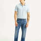 Men's 541 Blue Athletic Tapered Fit Mid Rise Selvedge Jeans - Front View