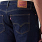 Men's 541 Dark Blue Athletic Tapered Fit Mid Rise Jeans - Detail View