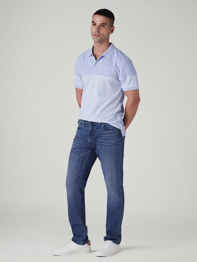 Men's 541 Med Indigo Tapered Fit Mid Rise Linen Jeans-image-42