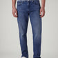 Men's 541 Med Indigo Tapered Fit Mid Rise Linen Jeans - Front View