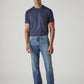 Men's 541 Blue Athletic Tapered Fit Mid Rise Kooltex Jeans - Front View