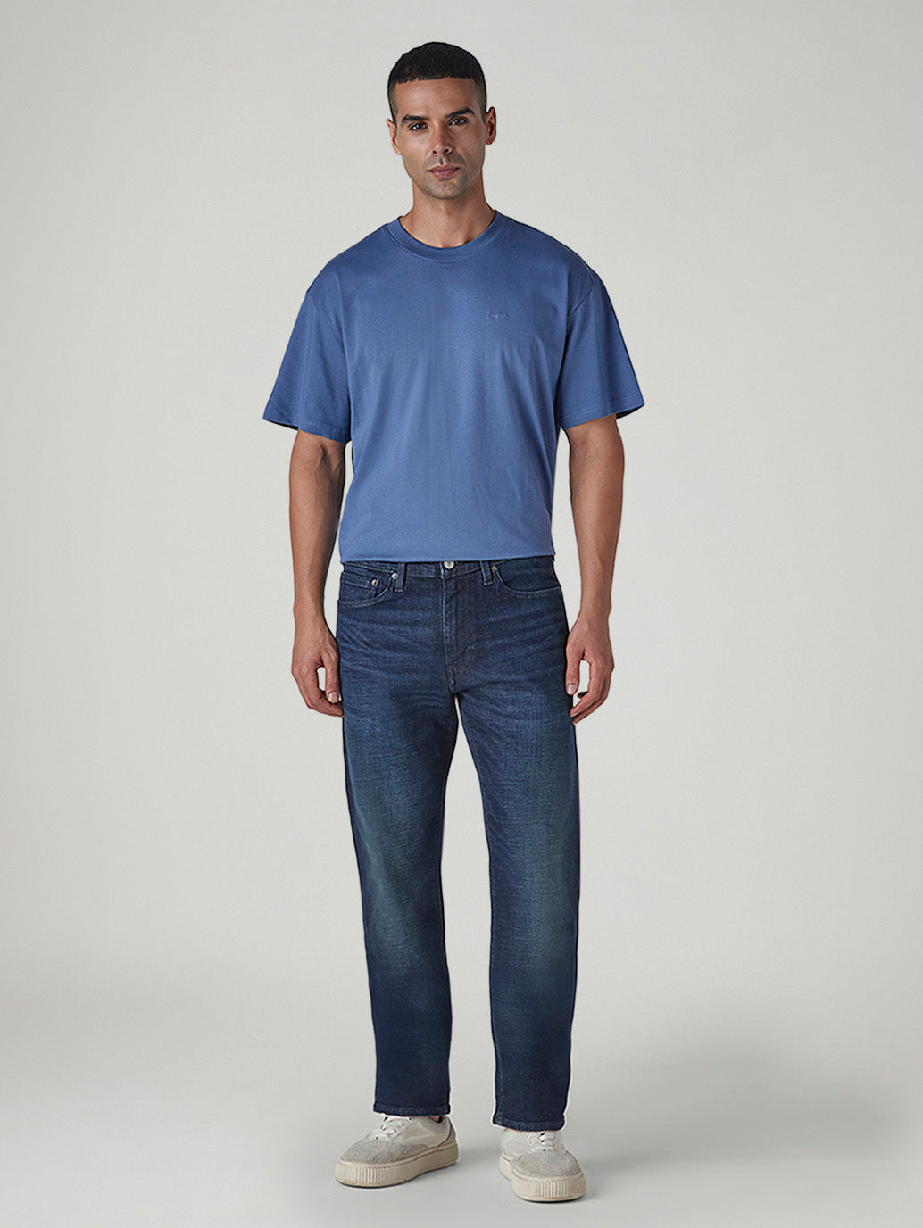 Men's 541 Dark Indigo Athletic Tapered Fit Mid Rise Selvedge Jeans