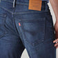Men's 541 Dark Indigo Athletic Tapered Fit Mid Rise Selvedge Jeans - Detail View