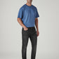 Men's 541 Black Athletic Tapered Fit Mid Rise Selvedge Jeans - Styleshot View