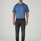 Men's 541 Black Athletic Tapered Fit Mid Rise Selvedge Jeans - Front View