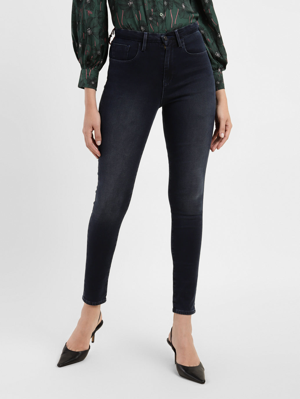 Women's 721 Blue Skinny Fit High Rise Jeans
