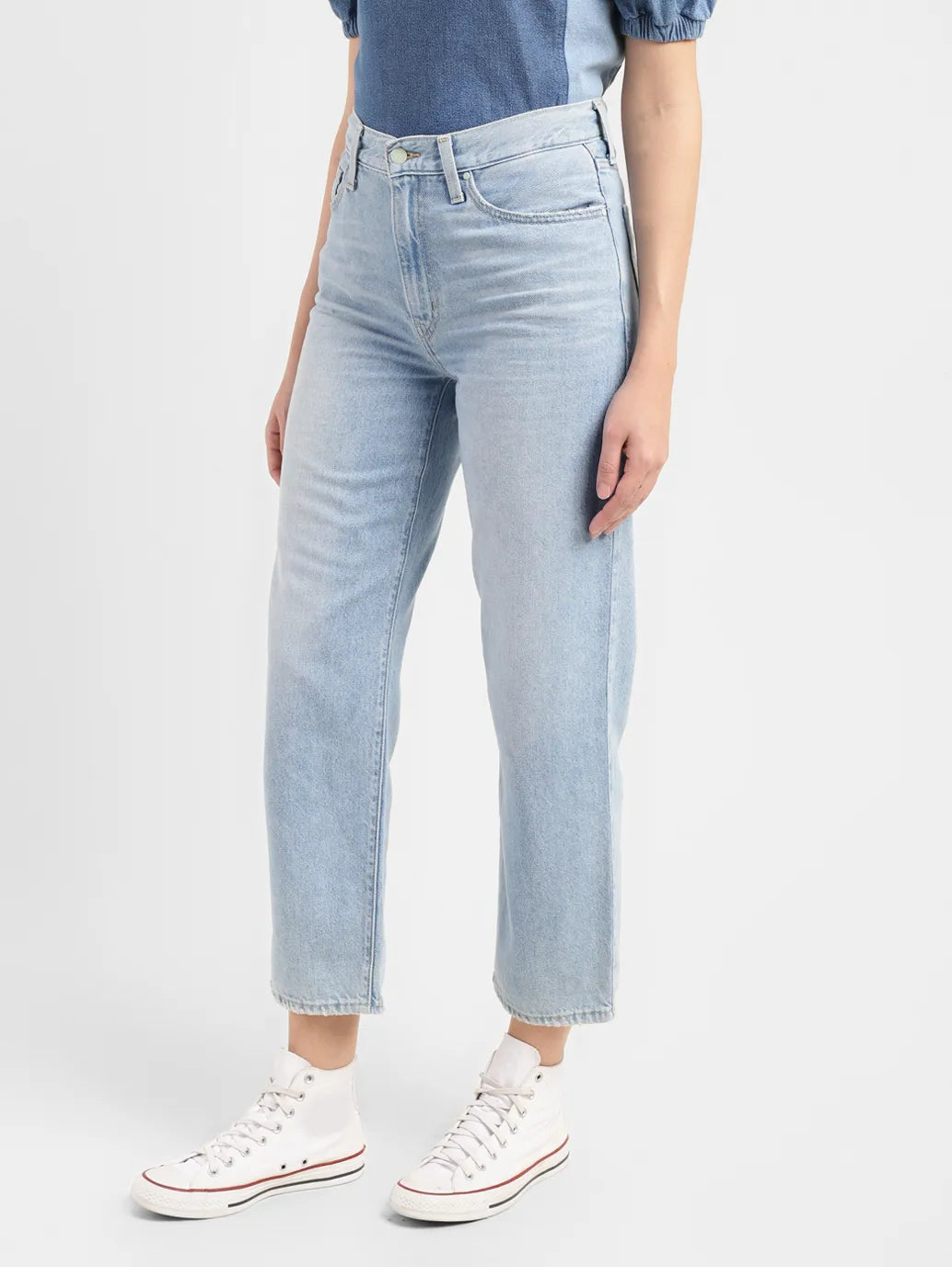 Women's High Rise Loose Fit Jeans