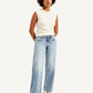 Women's Low Rise Loose Fit Light Blue Jeans